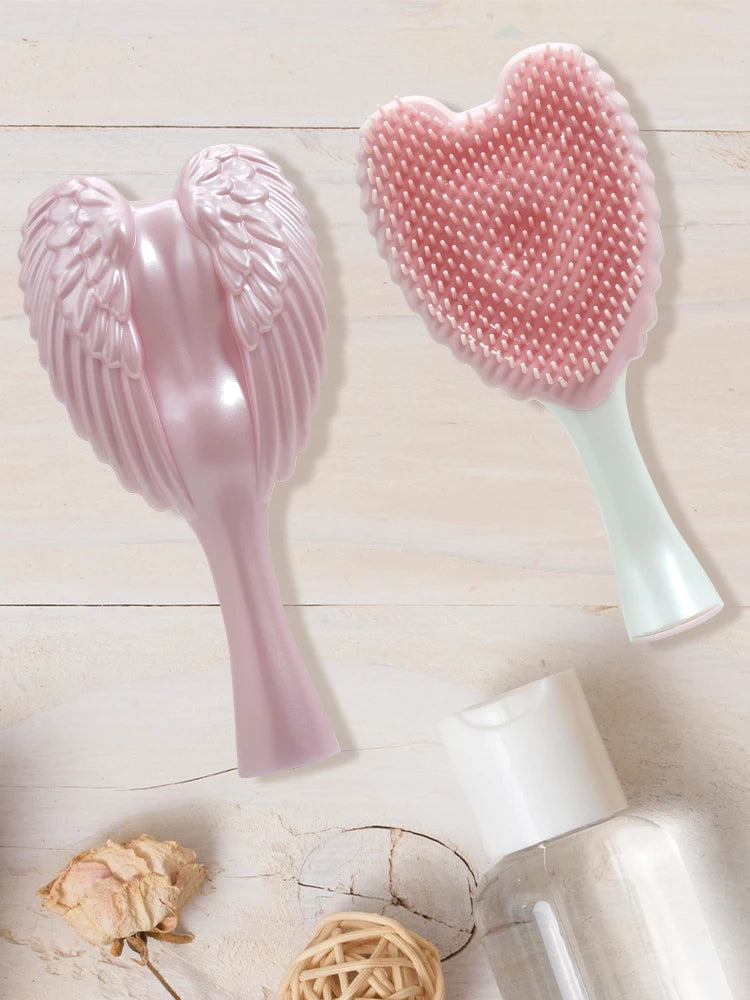 Professional Mini Angel Detangling Tangle Hairbrush Comb Anti-static Hair Brush Women Massage Combs For Salon Hairdressing Tools Oasis Select