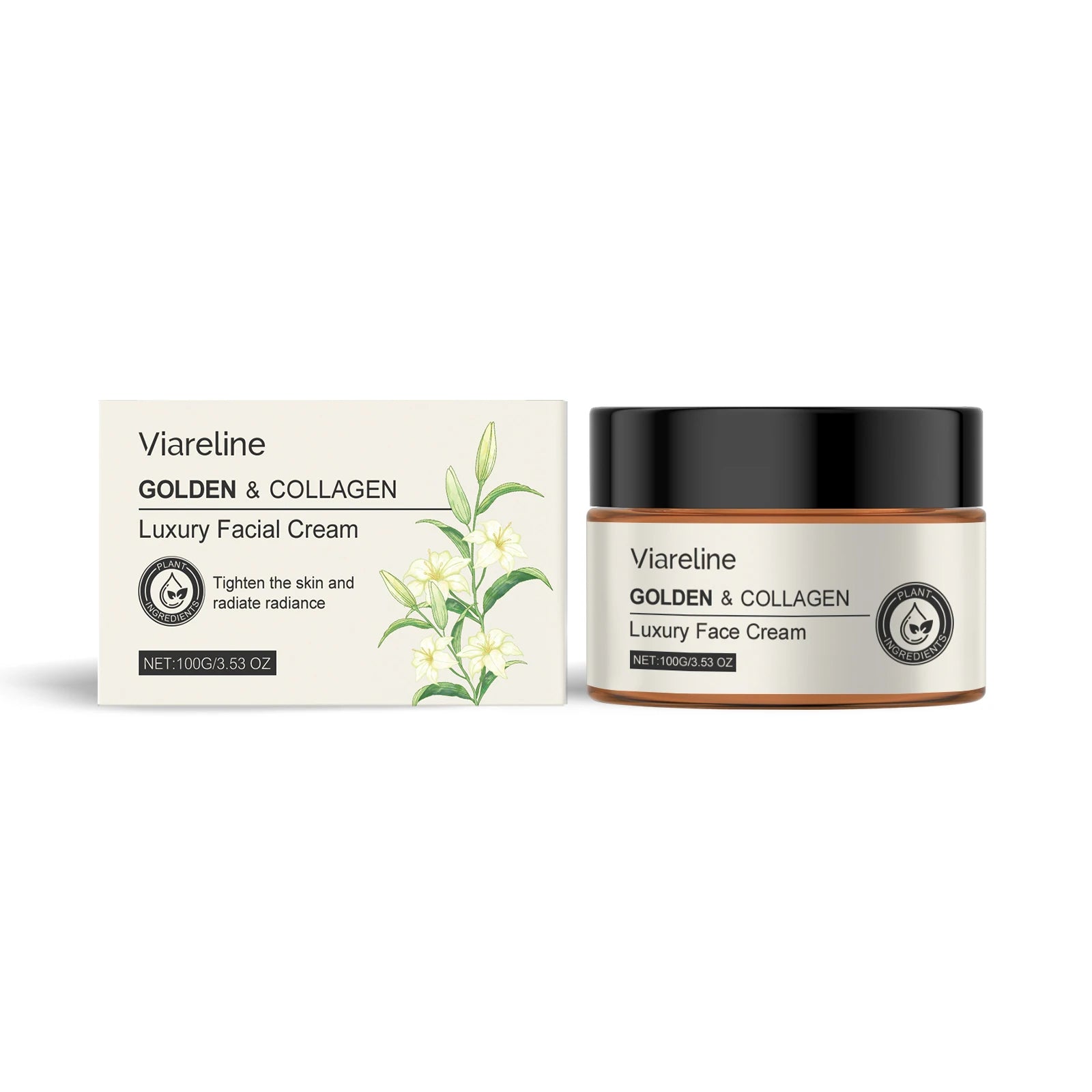Viareline Collagen Face Cream Moisturizing Relief Dry-itching Lifting Enhance Skin Elasticity Tightening Glowing Face Cream Oasis Select 100g United States