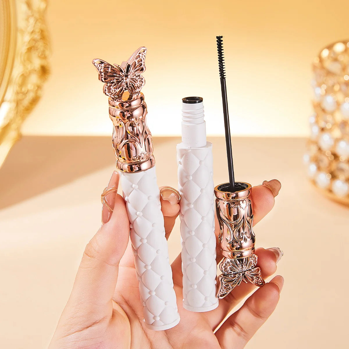 Ocheal Black Mascara Lengthens Eyelashes Extra Volume Long Lasting Waterproof Natural Quick Drying Lashes Female Makeup Oasis Select 1 pcs