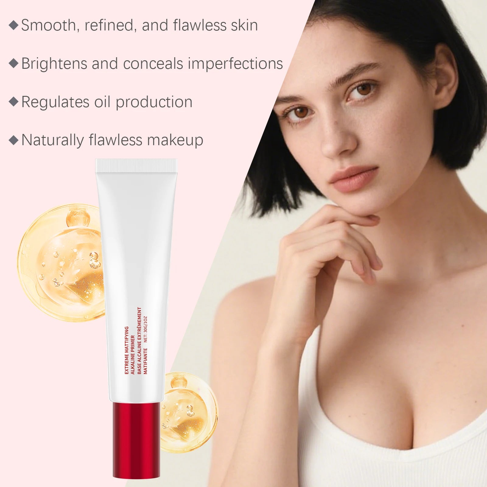 30G Moisturizing Face Primer Clear Lightweight Hydrating Natural Soften Smoothing Brightening Lasting Makeup Face Foundation Oasis Select