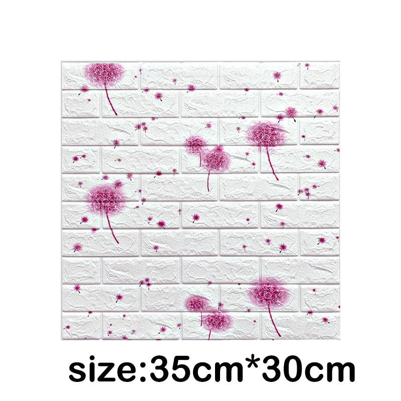 1-30Pcs 35x30cm Wall Panels Stickers Wallpaper Background Decoration Bedroom for Living Room DIY 3D Waterproof Kitchen Home Oasis Select