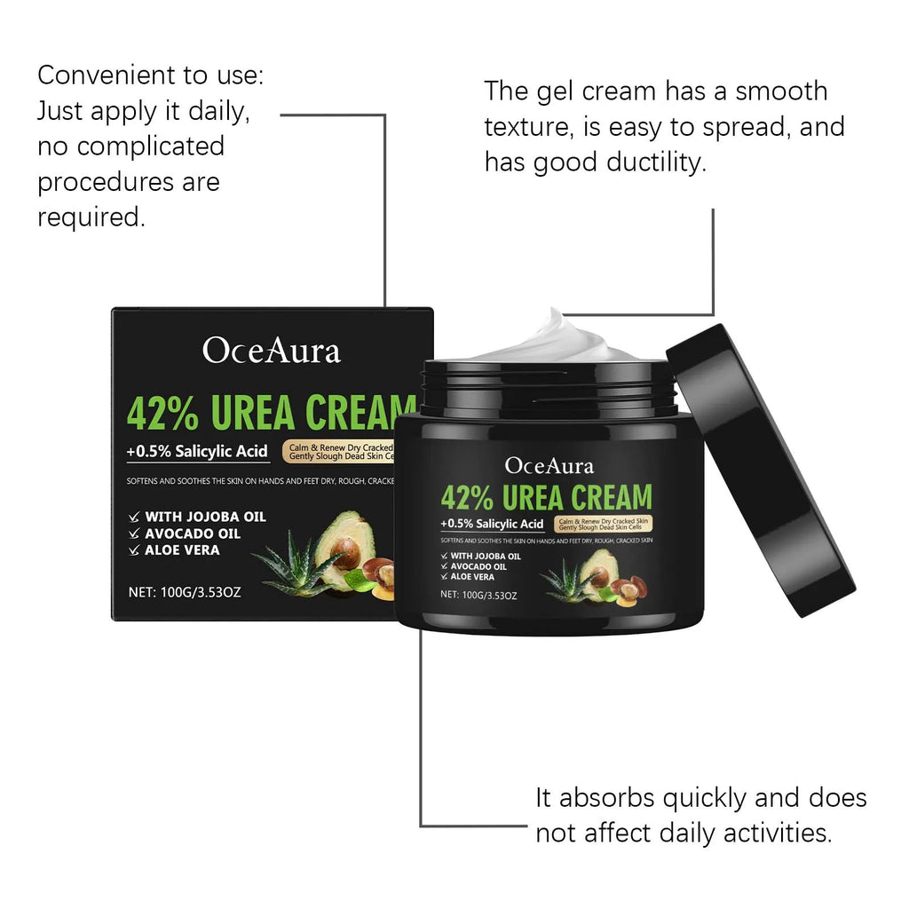 100g Avocado Foot Cream Deep Moisturizing Lightweight Reduce Dryness Smoothing Repair Cracked Heel Skin Nourishing for Foot Care Oasis Select
