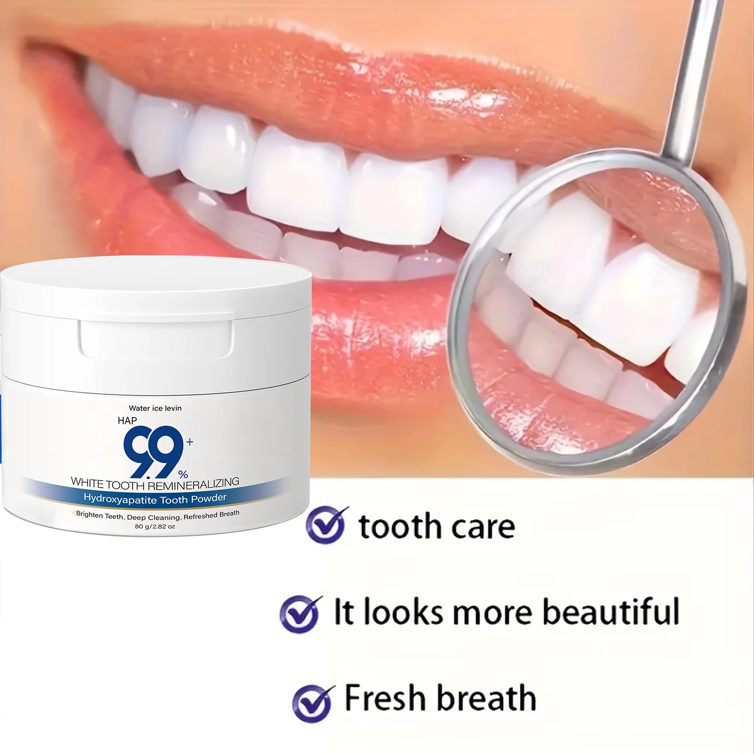 99% HAP Hydroxyapatite Tooth Powder – Remineralizing & Whitening Remineralizing Tooth Powder Oasis Select