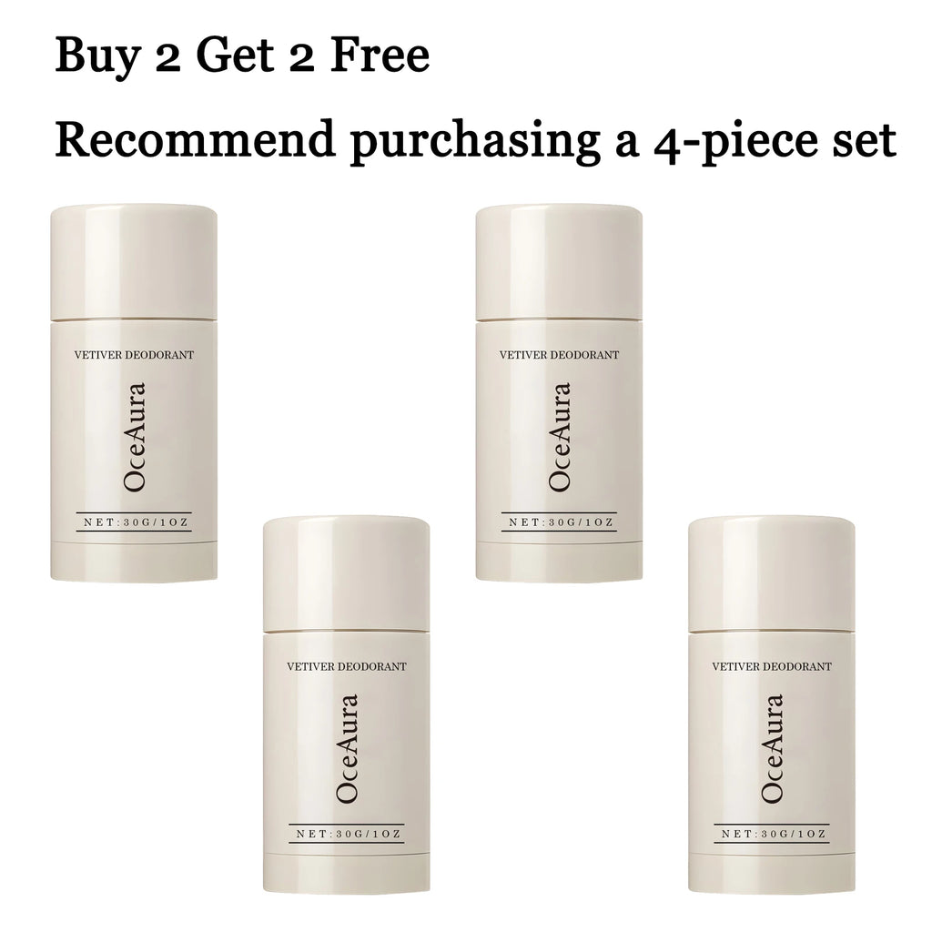 30G Vetiver Body Deodorant Stick Gentle Fresh Scent Non-irritating Eliminate Bad Odor Cleaning Pore Natural Body Deodorant Stick Oasis Select 4 pcs United States