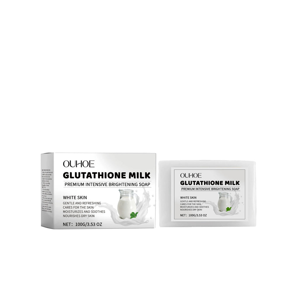 100G Glutahione Milk Body Soap Gentle Cleaning Pores Moisturizing Reduce Dryness Non-tight Enhance Smoothness Body Bathing Soap Oasis Select 100g United States