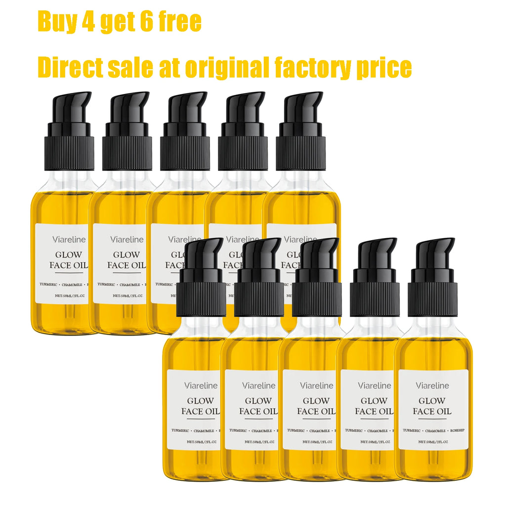 59ML Glowing Face Oil Gentle Moisturizing Improve Skin Texture Enhance Elasticity Nourishing Reduce Dullness Facial Serum Oasis Select 10 pcs United States