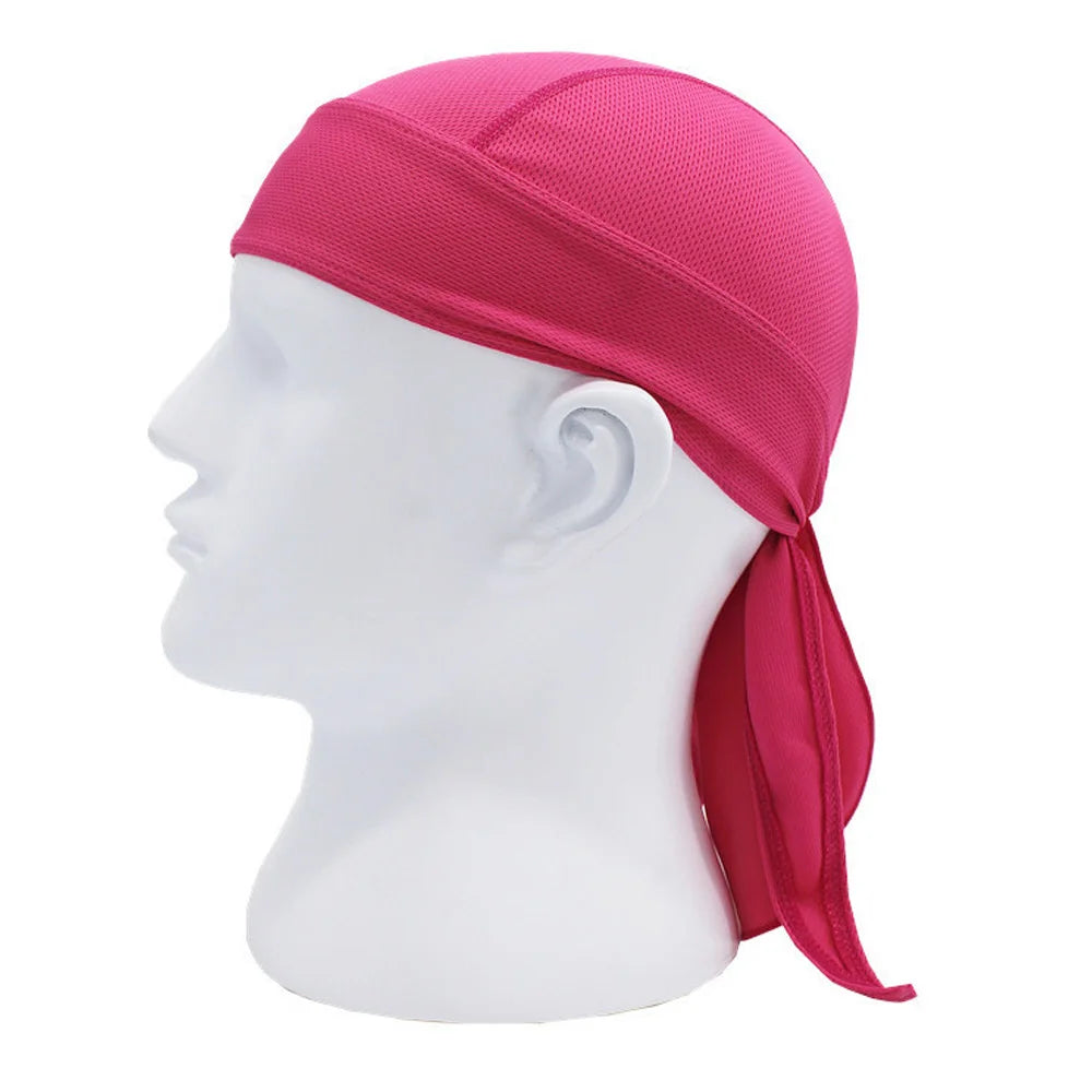 Quick-Dry Cycling Cap & Headband Bandana | UV Protection Cycling Headband Cap Oasis Select bright red