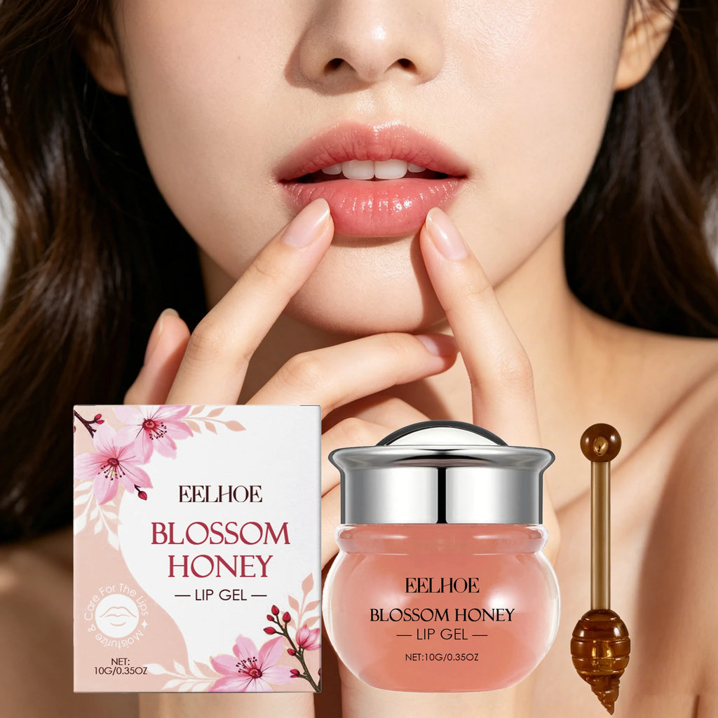 10G Blossom Honey Lip Gel Deep Moisturizing Enhance Smoothness Enhance Gloss Nourishing Skin Improve Skin Texture Boosts Skin Elasticity Lip Balm Oasis Select