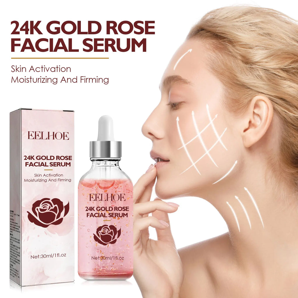 30ML Rose Facial Serum Deep Moisturizing Improve Skin Texture Smoothing Enhance Skin Elasticity Anti-aging Nourishing Face Serum Oasis Select