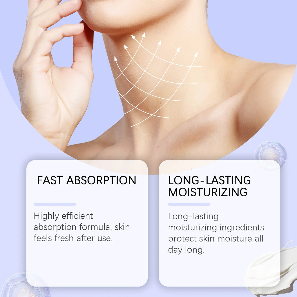 Hoygi Neck Care Cream Moisturizing Fade Wrinkles Firming Lifting Enhance Skin Elasticity Smoothing Non-greasy Neck Care Cream Oasis Select
