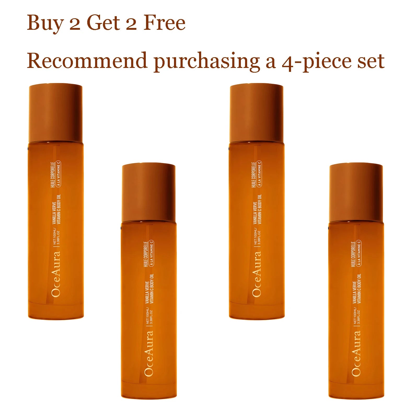 100ML Vitamin C Body Softening Oil Deeply Nourishing Moisturizing Body Skin Enhance Smoothness Improve Skin Texture Body Oil Oasis Select 4 pcs Other United States