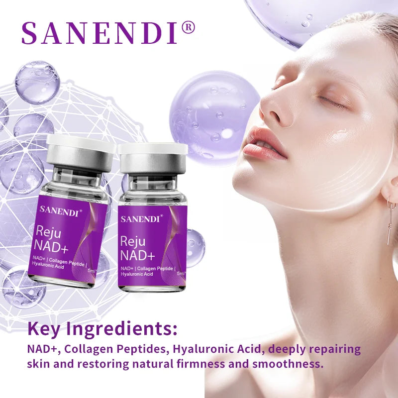 SANENDI NAD+ Serum 10 Vials – Hyaluronic Acid & Collagen Peptide