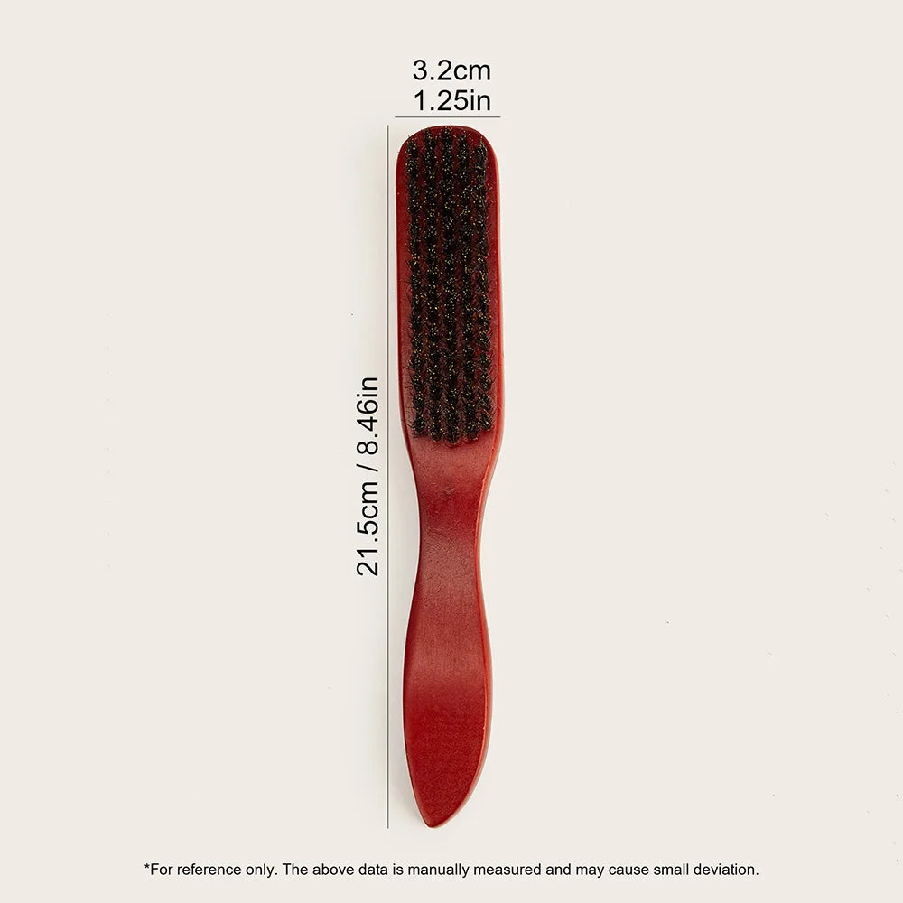 Men's Wood Beard Brush & Mustache Comb Kit with Gift Bag
