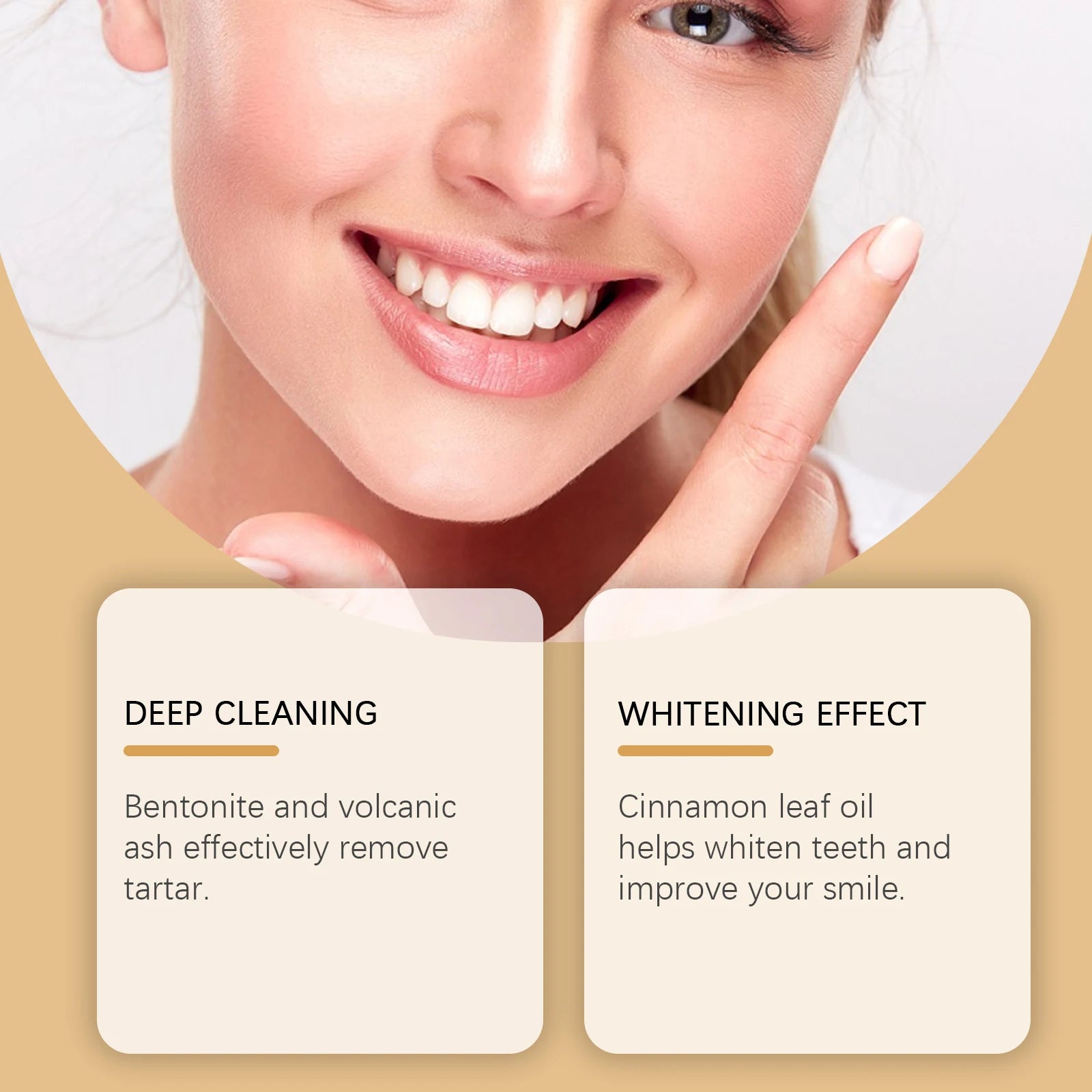 Natural Bentonite Clay Teeth Powder Cleaning Yellow Stains Promote Oral Health Remove Food Residues Refreshing Teeth Care Powder Oasis Select