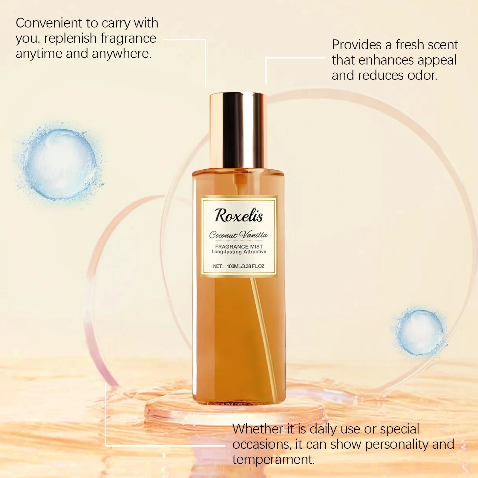 Roxelis Multi Scent Create Romantic Atmosphere Lasting Fragrance Improve Confidence and Charming Unique Daily Use Body Mist Oasis Select