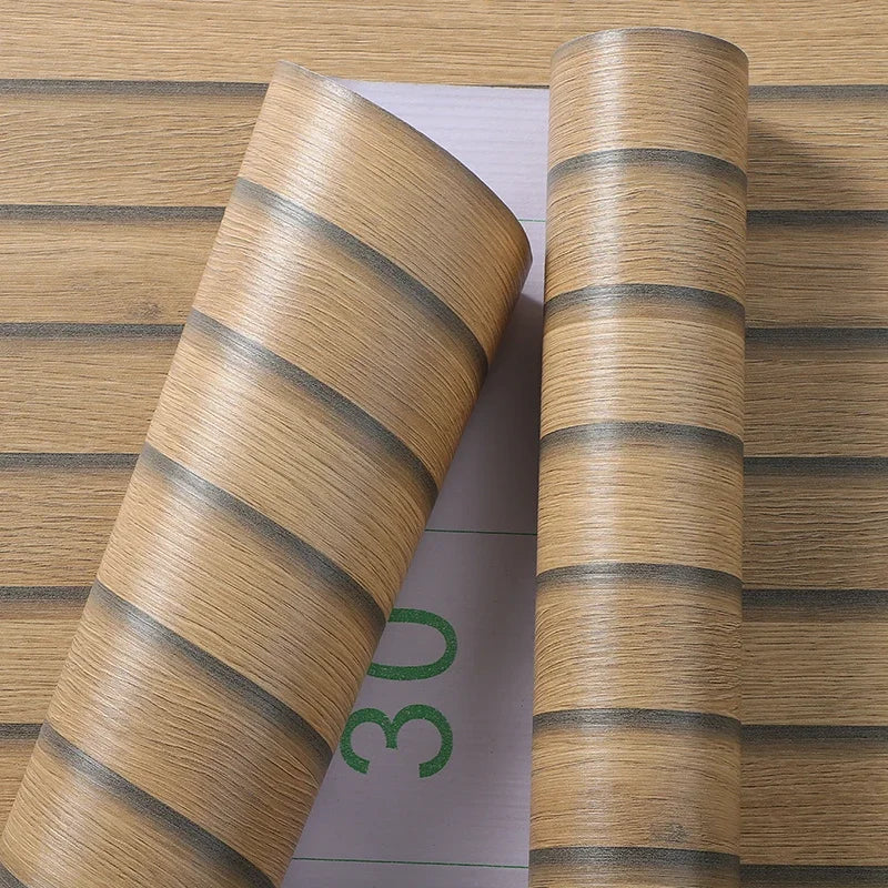Wood Grain Self-Adhesive PVC Waterproof Wallpaper Vinyl Wall Sticker Suitable For Kitchen Bedroom And Home Renovation Decoration Oasis Select
