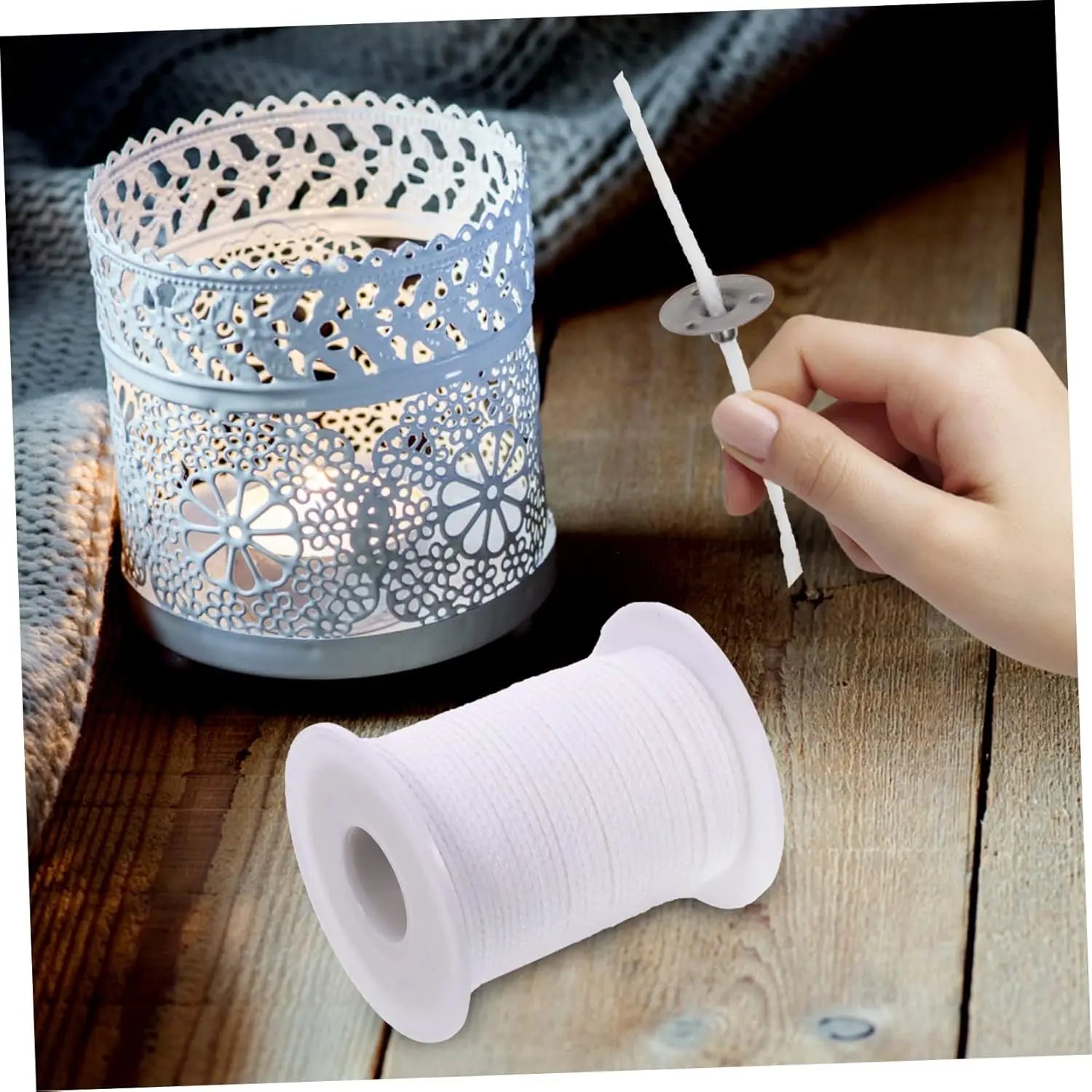 Cotton Candle Wicks with Tabs – DIY Candle Making Supplies