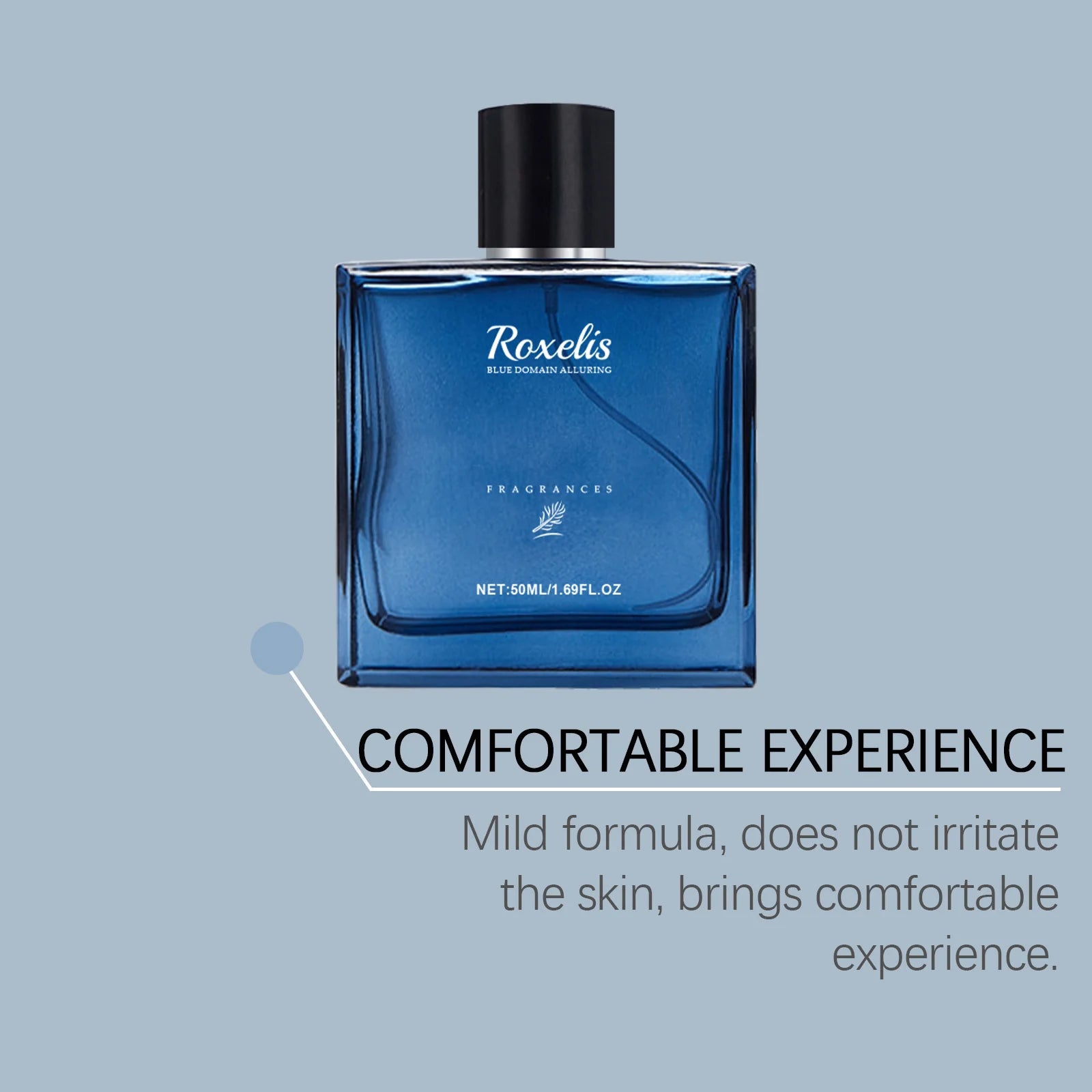 Roxelis Men Cologne Perfume Enhance Charm Elegant Aroma Flirting Romantic Dating Lasting Fresh Wood Scent Blue Domain Perfume Oasis Select