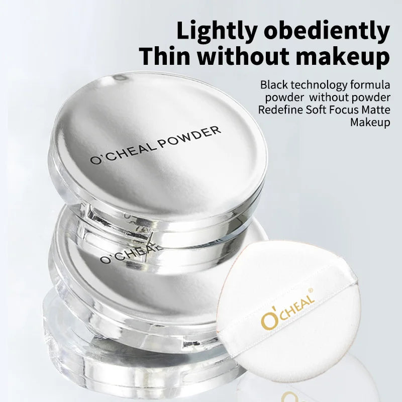 Ocheal Matte Face Powder Oil-control 24 Hours Long Lasting Waterproof Face Makeup Cosmetic Setting Compact Powder With Puff Oasis Select