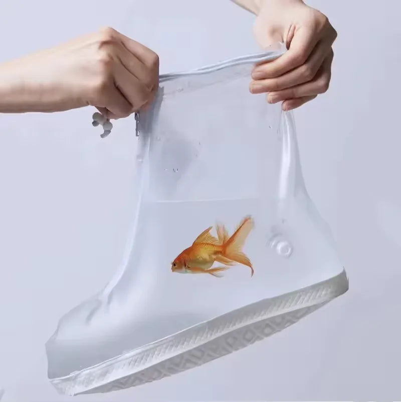 Anti-slip wear-resistant rain shoe covers thickened rainproof unisex silicone shoe covers with waterproof layer rain boot covers Oasis Select