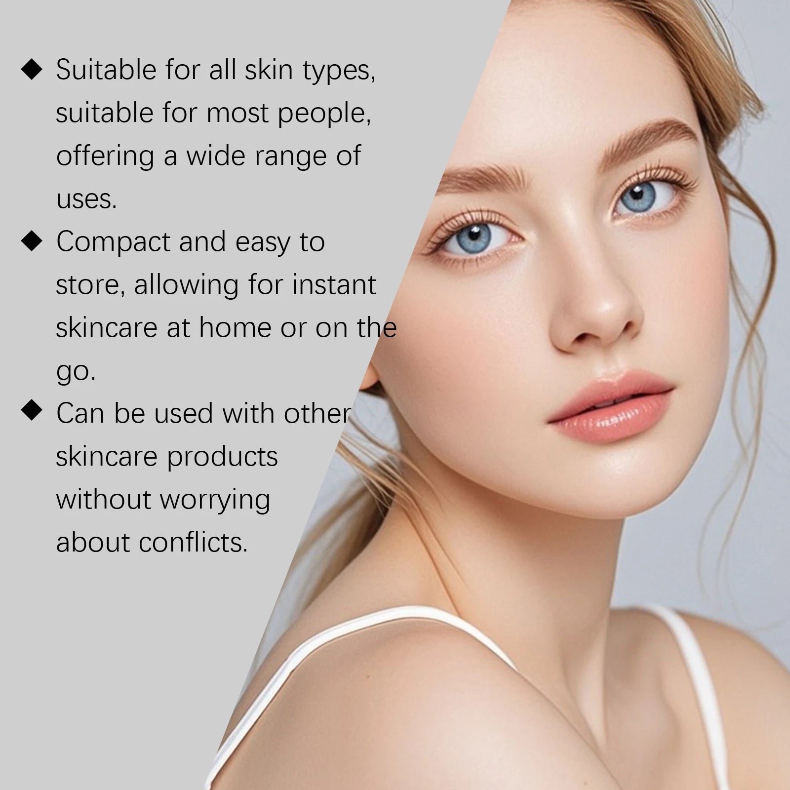 15ML Niacinamide Face Serum Roller Deep Moisturizing Improve Skin Texture Smoothing Quick Absorbed Nourishing Glowing Non-sticky Facial Serum Oasis Select