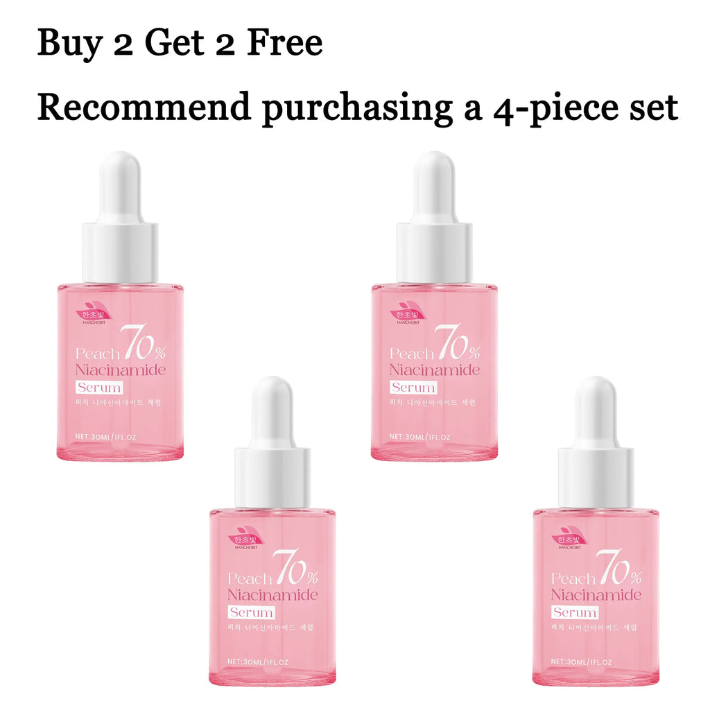 30ML Niacinamide Face Serum Deep Moisturizing Reduce Dullness Enhance Skin Elasticity Smoothing Non-sticky Softening Face Serum Oasis Select 4 pcs United States