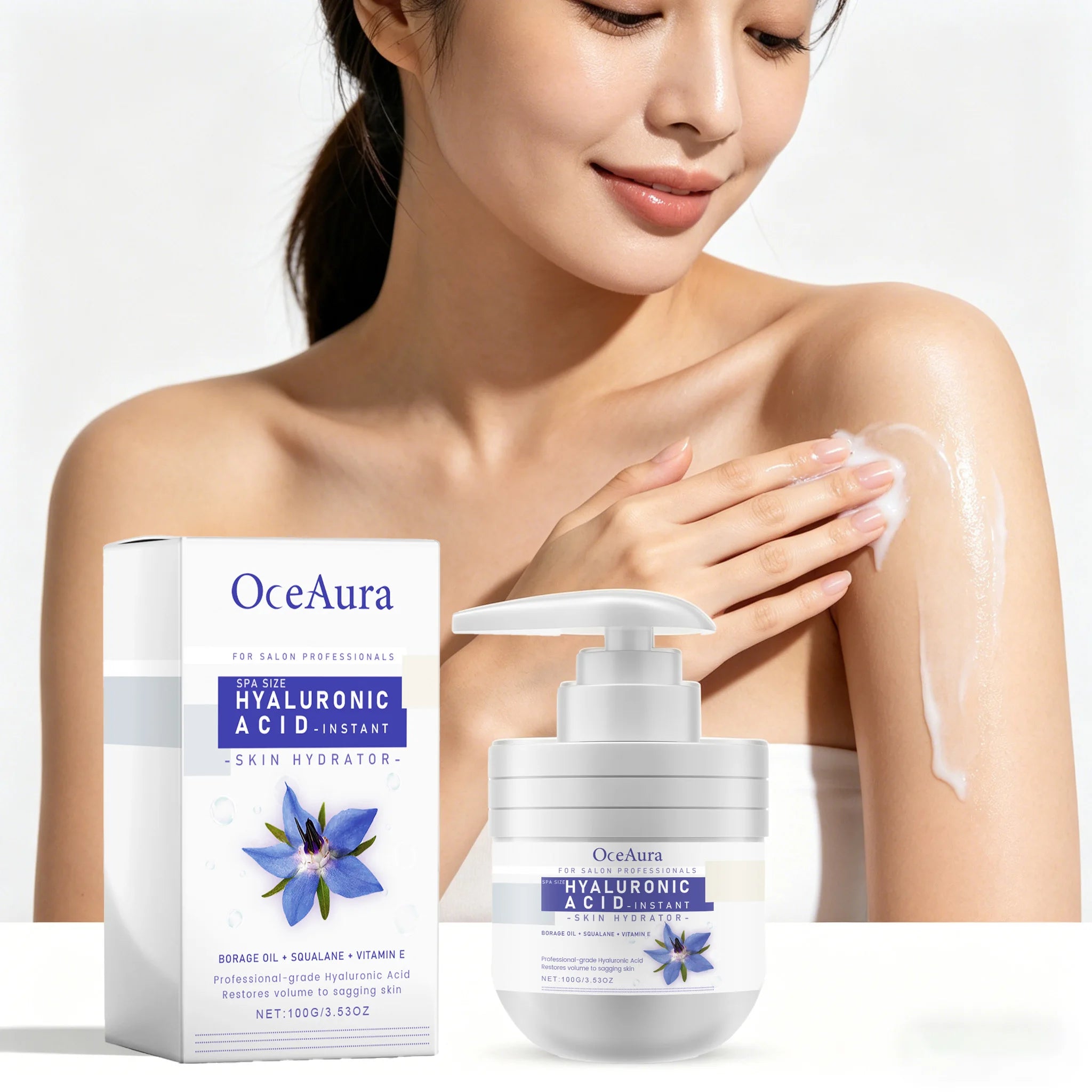100G Body Lotion Deep Moisturizing & Nourishing Tightening Fade Fine Lines Reduce Roughness Non-greasy Glowing Body Cream Oasis Select