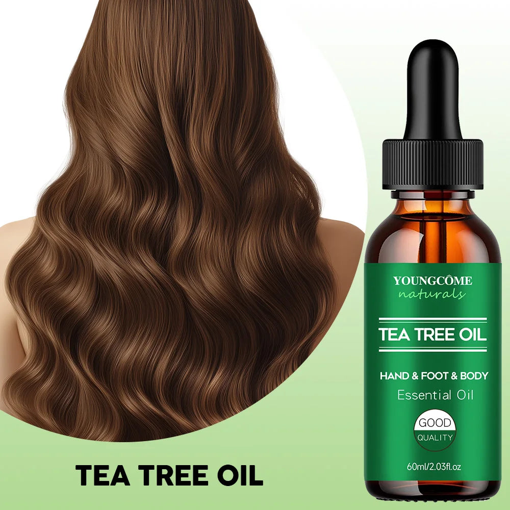 Tea tree essential oil for skin care, massage, shower, diffuser relaxing essential oil for face, body, nails, hair, skin care Oasis Select