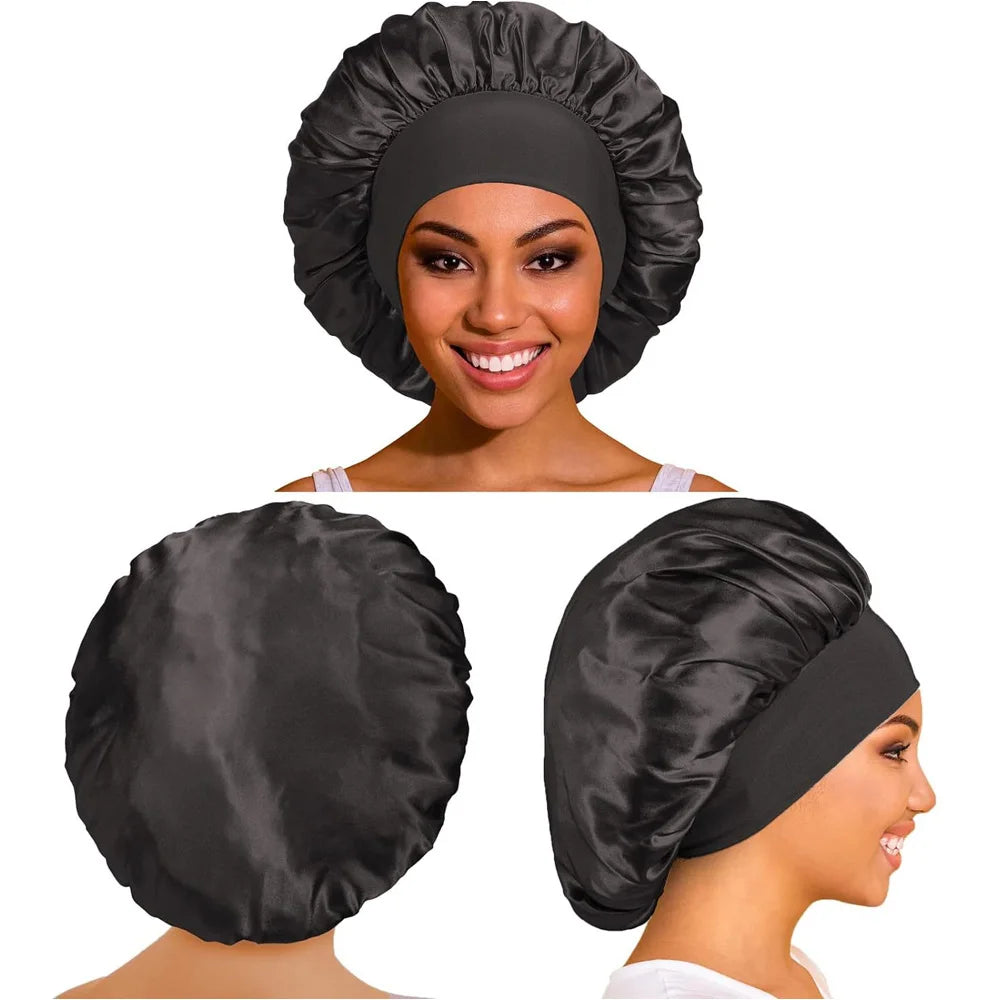 Satin Sleep Hair Bonnet Cap – Frizz-Free Night Cap for Women Satin Sleep Bonnet Oasis Select