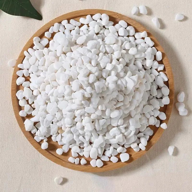 200g Natural River Rocks for Garden Landscaping White Pebbles Decorative Stones for Plants-Succulent & Cacti Potting 7-18MM Oasis Select 200g