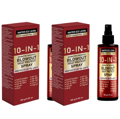 10-in-1 Keratin Heat Protect Spray | Anti-Frizz, 450°F Heat Protect Spray Oasis Select Leave-In