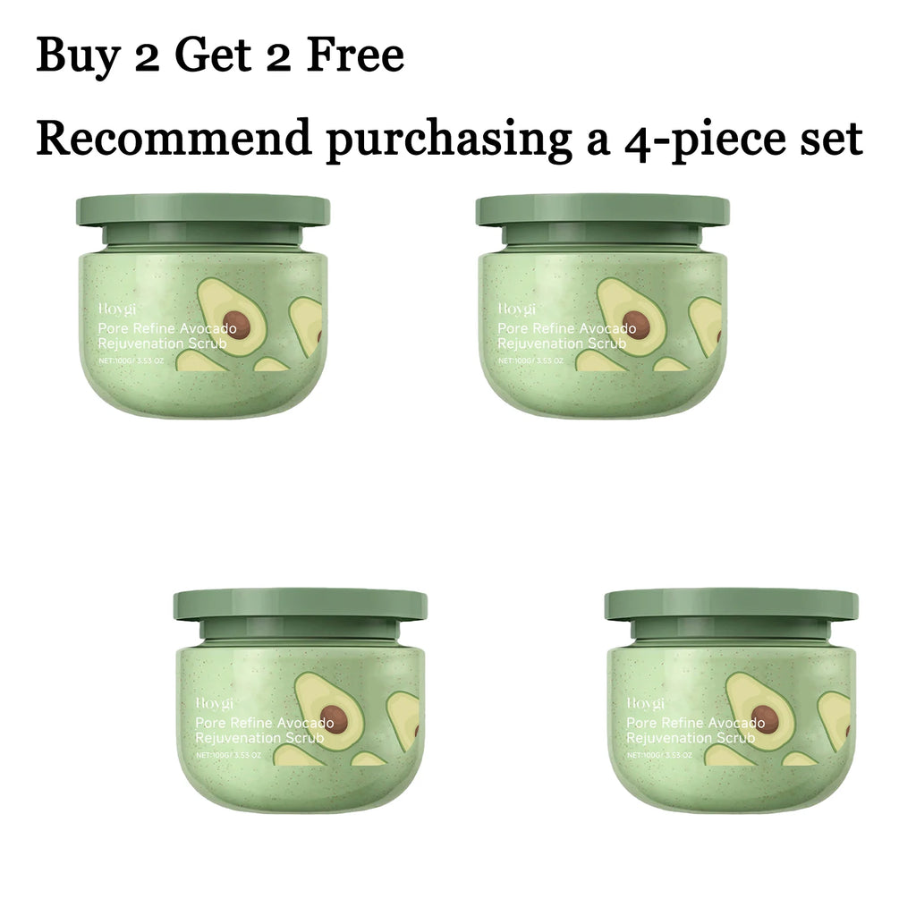 100G Avocado Body Scrub Cream Gentle Remove Whole Body Dead Skin Enhance Smoothness Pore Shrink Hydrating Body Scrub Lotion Oasis Select 4 pcs United States