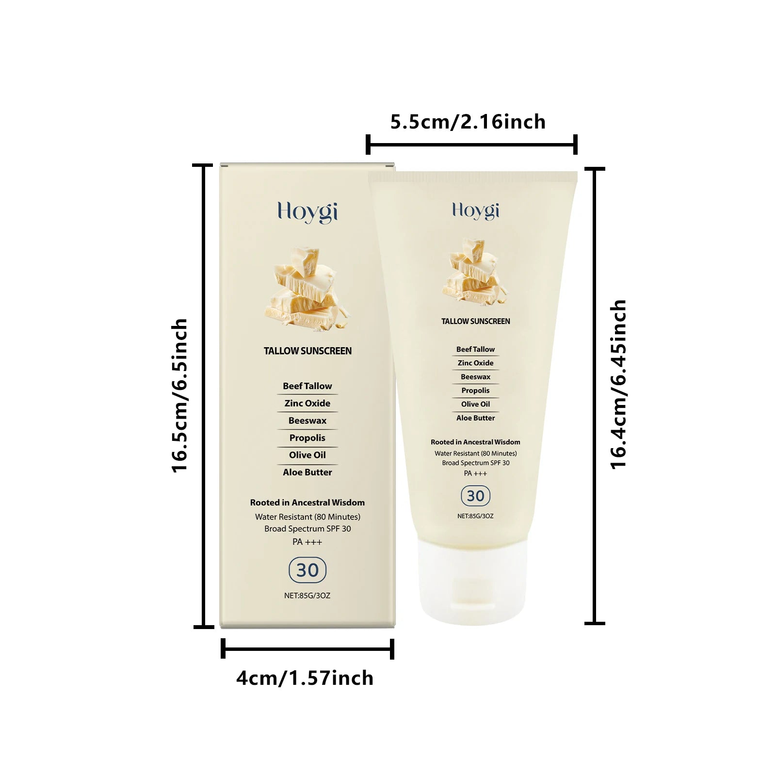85g SPF30 Body Sunscreen Lotion Lightweight Refreshing Non-sticky Breathable Sweatproof Anti-UV Glowing Hydrating Sunblock Cream Oasis Select