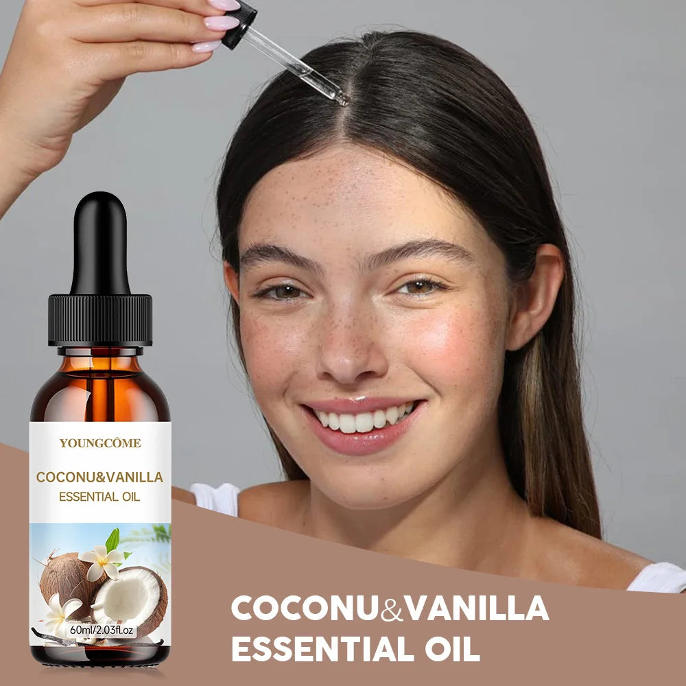 Coconut & Vanilla Essential Oil Hair Treatment | Smooth & Moisturize