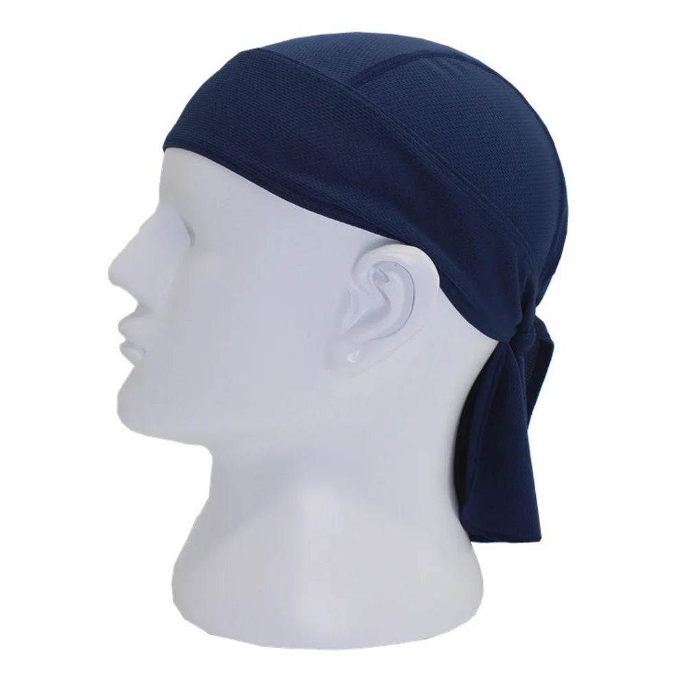 Quick-Dry Cycling Cap & Headband Bandana | UV Protection Cycling Headband Cap Oasis Select Tibetan blue