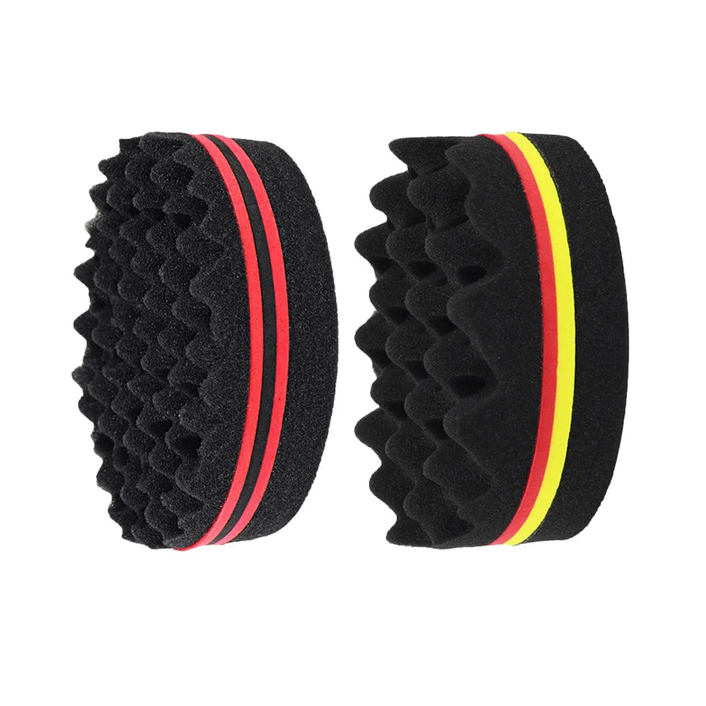 Double-Sided Twist Hair Sponge Brush – Afro Curl Styling Hair Sponge Brush Oasis Select