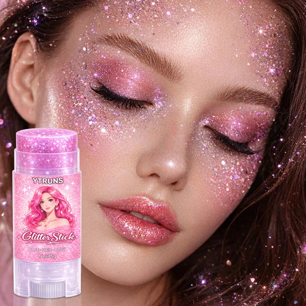 YTRUNS Star Glitter Gel Stick – Face & Body Shimmer 15g