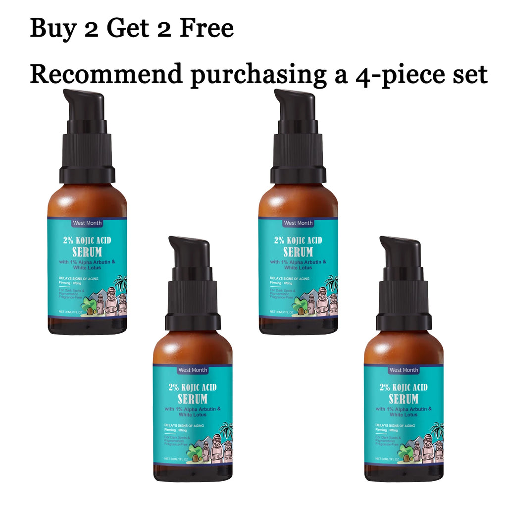 30ml Kojic Acid Face Serum Gentle Moisturizing Improve Skin Texture Smoothing Restoring Gloss Strengthen Repairing Damaged Softening Facial Serum Oasis Select 4 pcs United States