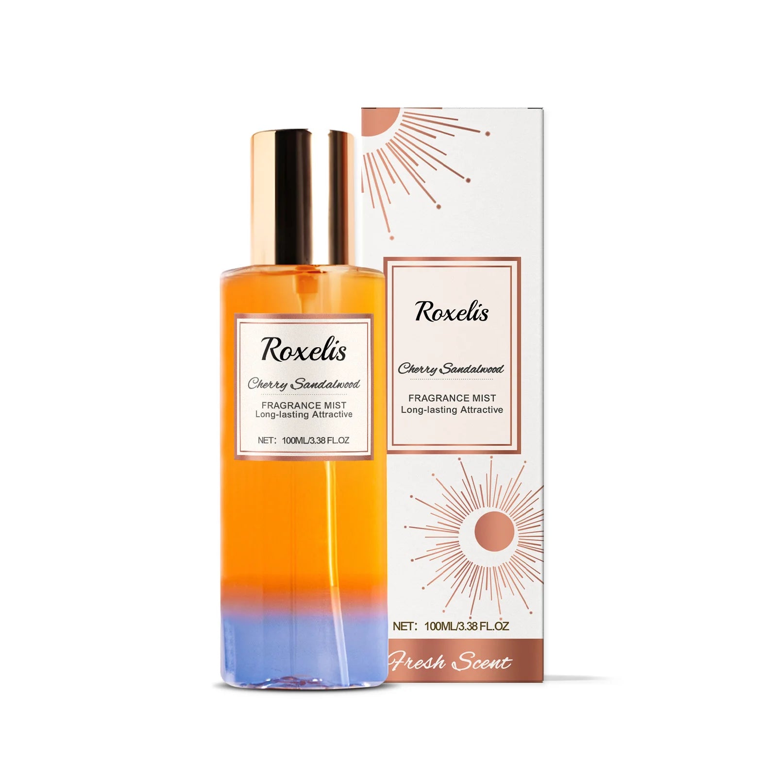 Roxelis Multi Scent Create Romantic Atmosphere Lasting Fragrance Improve Confidence and Charming Unique Daily Use Body Mist Oasis Select Orange United States