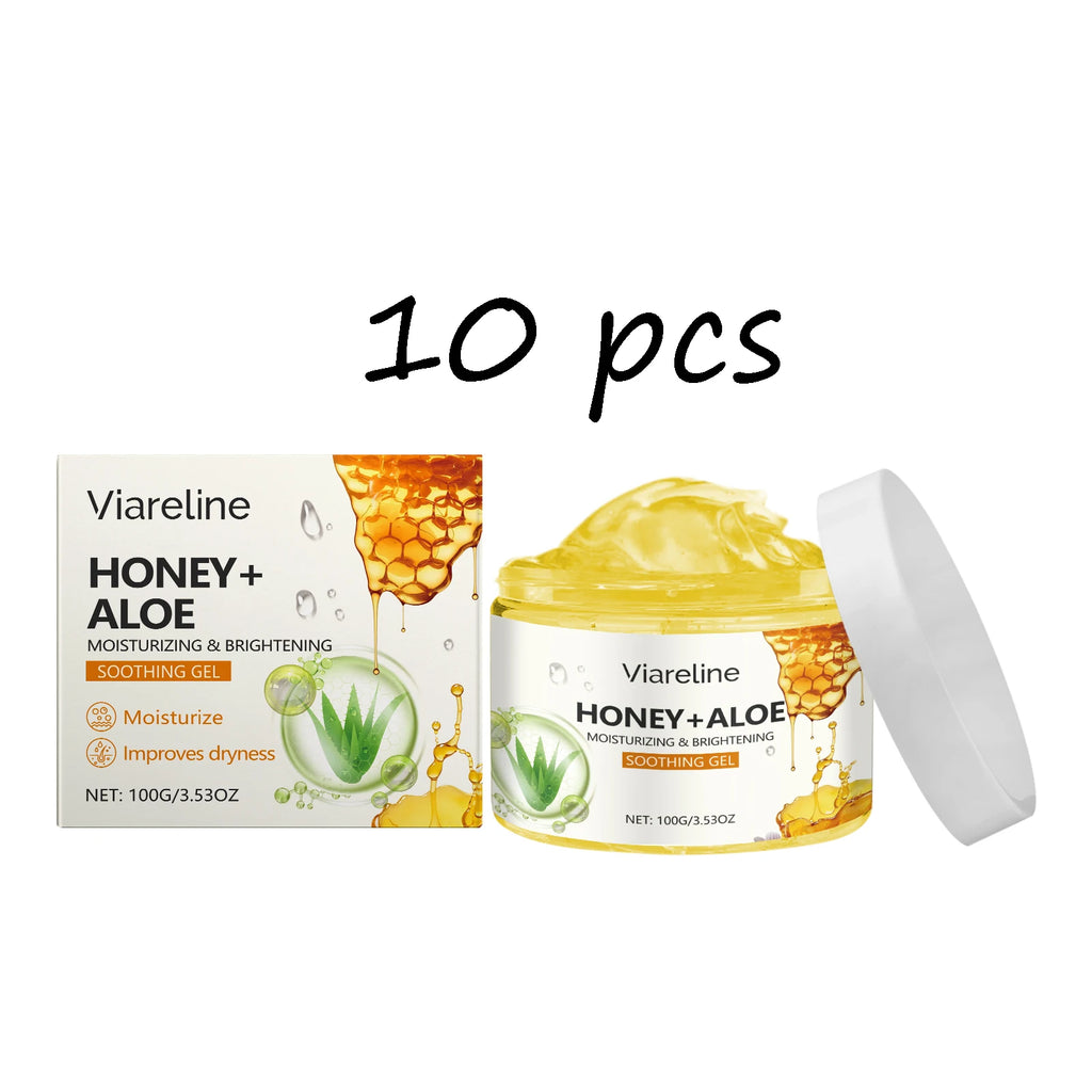 Viareline Honey Aloe Vera Face Gel Repair Sunburn Skin Moisturizing Relief Redness Reduce Dryness Oil Control Soothing Skin Gel Oasis Select buy 4 free 6 United States