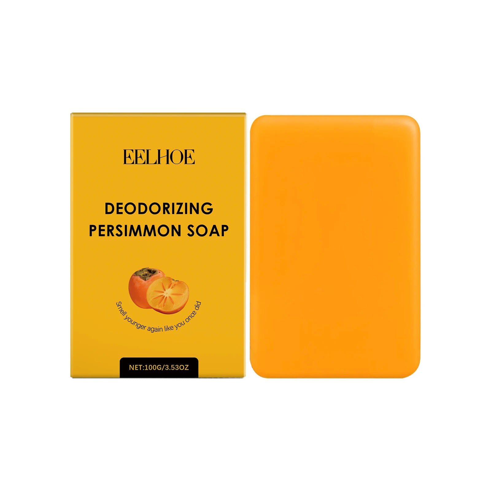 100G Persimmon Body Soap Gentle Cleaning Pore Moisturizing Enhance Smoothness Softening Skin Deodorize Rich Bubble Body Soap Bar Oasis Select 100g United States