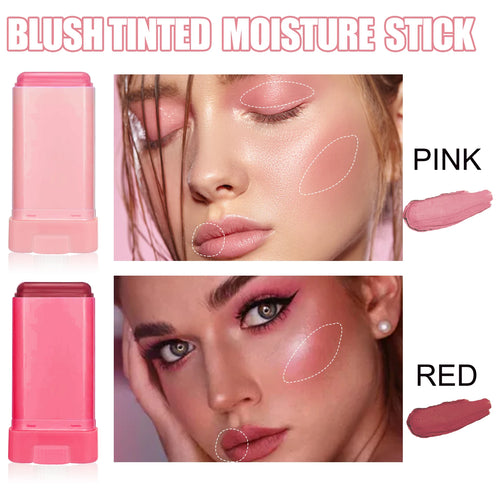 2 Colors Face Multi-functional Makeup Blusher Brightening Waterproof Lightweight Natural Nude Smudge-proof Makeup Blusher Oasis Select