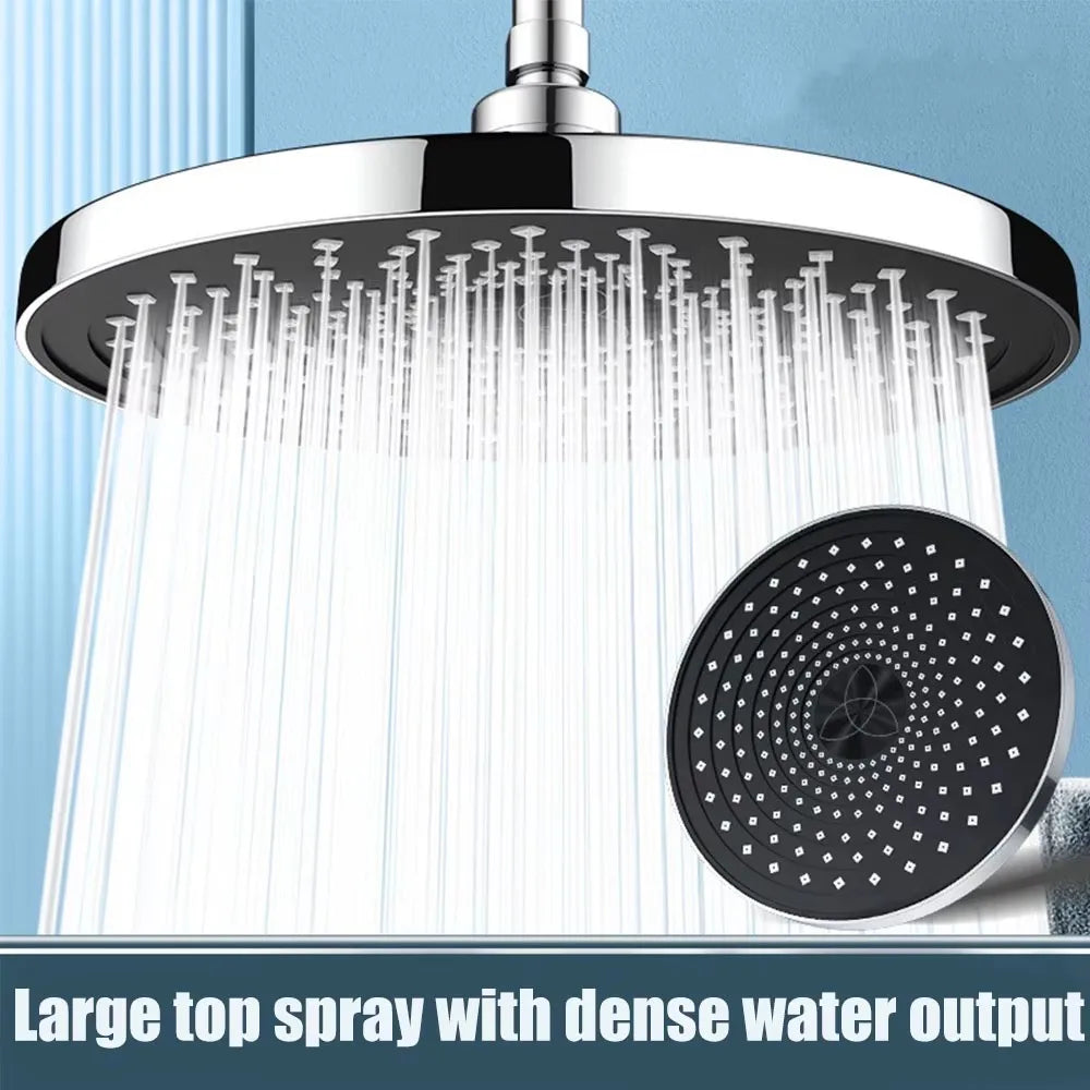 25cm Top Spray Large Water Volume Booster Shower Head Pressurized Single Head Home Bathroom Shower Head Oasis Select