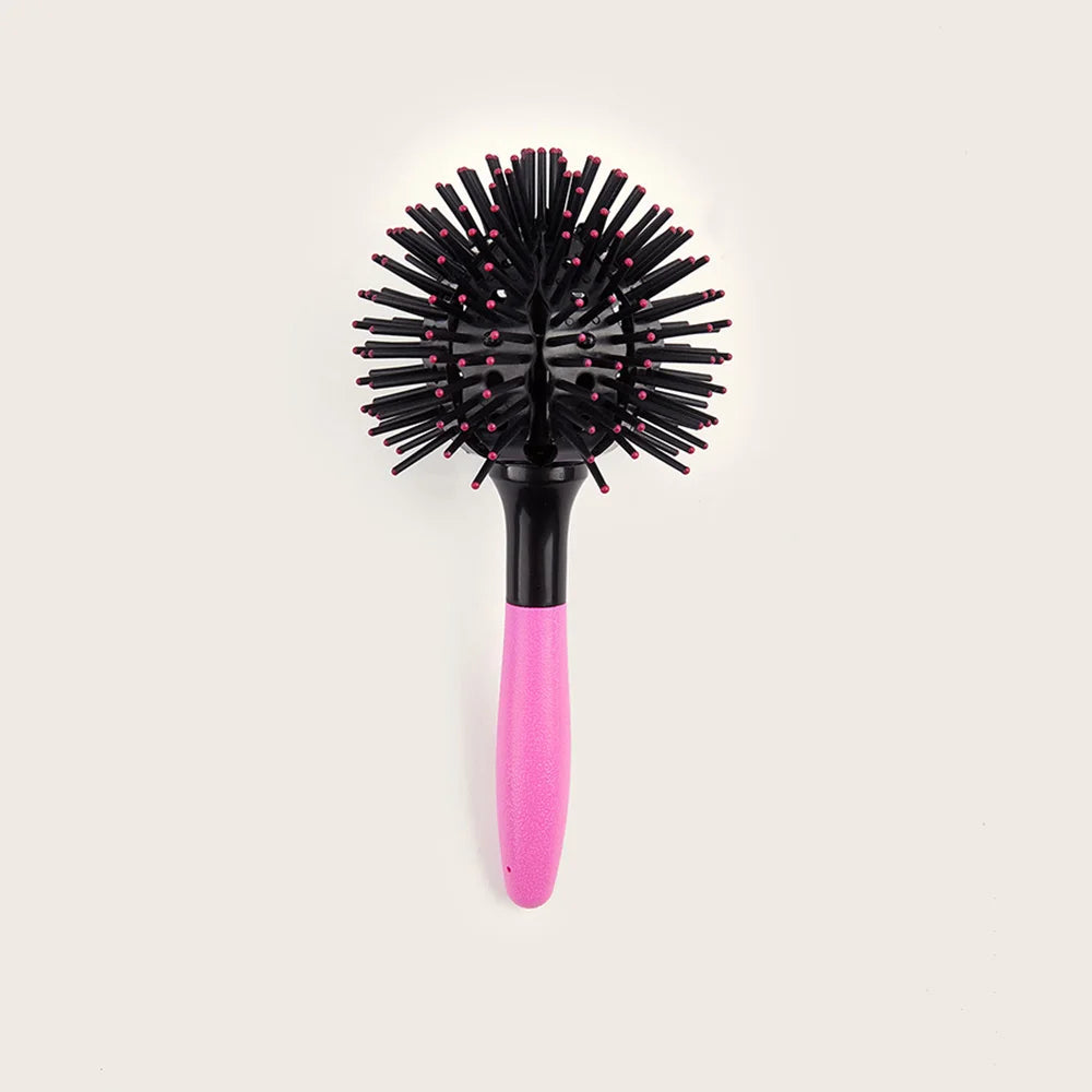 3D Round Hair Brushes Detangling Hairbrush Spherical Ball Brush 360° Round Styling Hair Brush Salon Heat Resistant Hair Combs Oasis Select