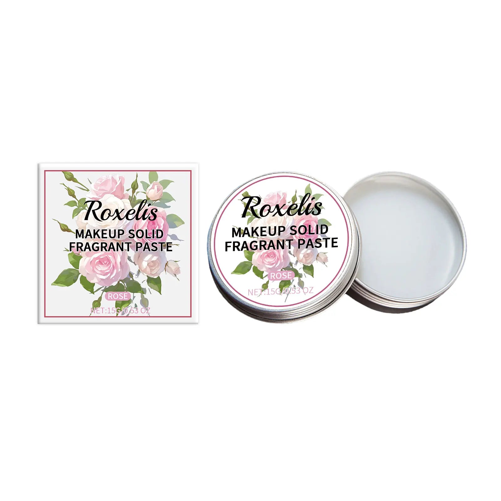 Roxelis Floral Solid Perfume Portable Pocket Elegant Fragrance Lasting Enhance Charms Body Deodorant Female Makeup Solid Balm Oasis Select Rose United States