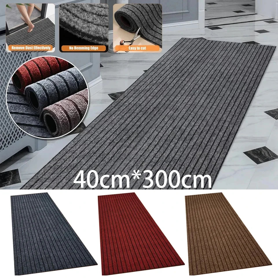 Solid Color Striped Kitchen Doormat Floor Mat Room Decoration Self-Adhesive Non-Slip Rug Home Hecor Hallway Rug Entrance DIY. Oasis Select