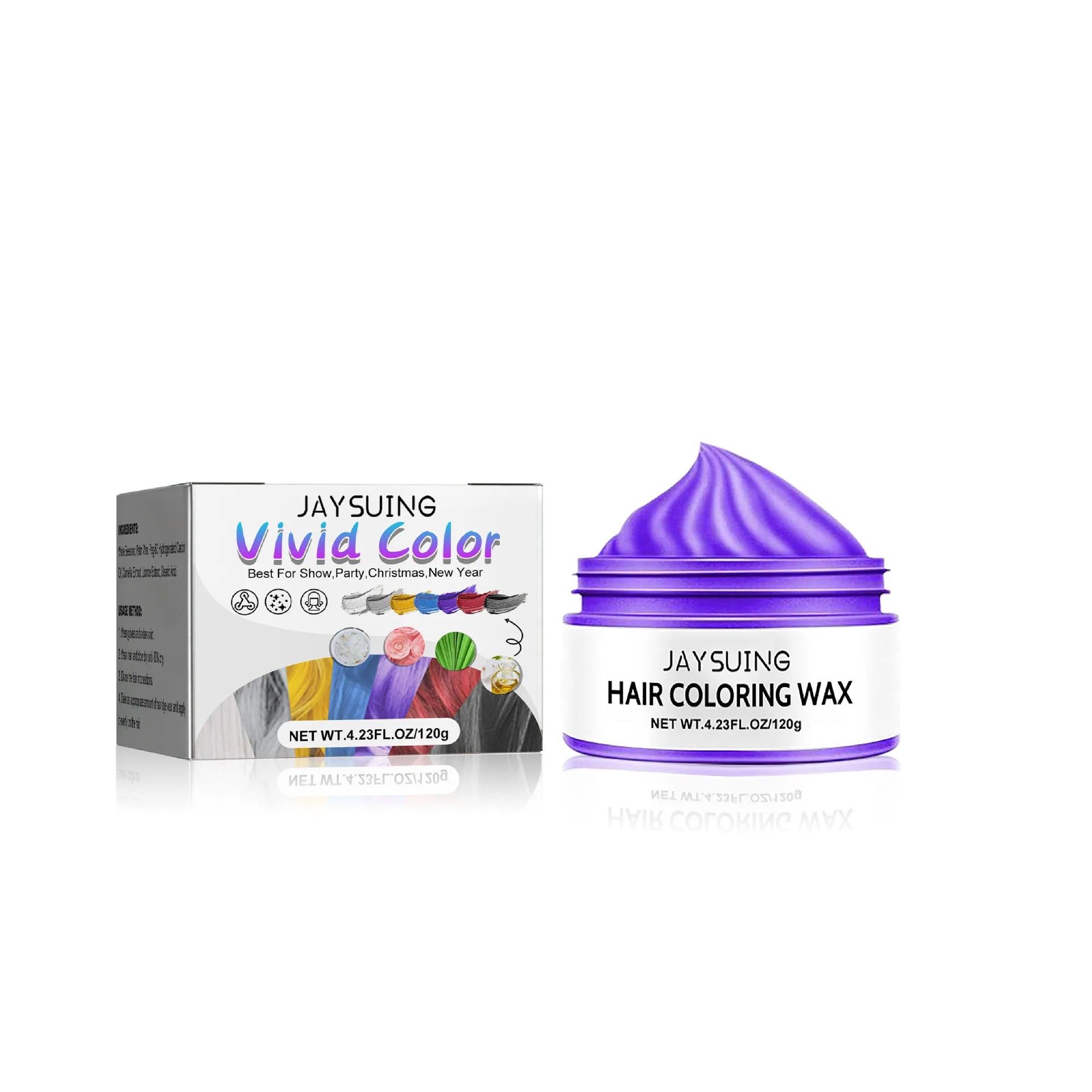 Temporary Hair Color Wax – DIY Styling Pomade 120g Hair Color Wax Oasis Select 120g boxed 4