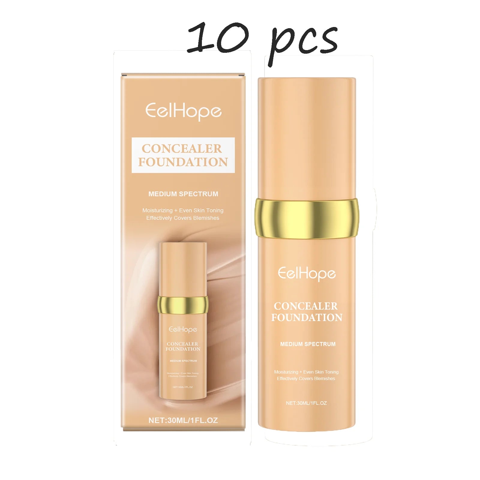 Eelhope Face Concealer Foundation Moisturizing Light Texture Refreshing Sweatproof Smude-proof Smoothing Face Foundation Oasis Select buy 4 free 6 United States