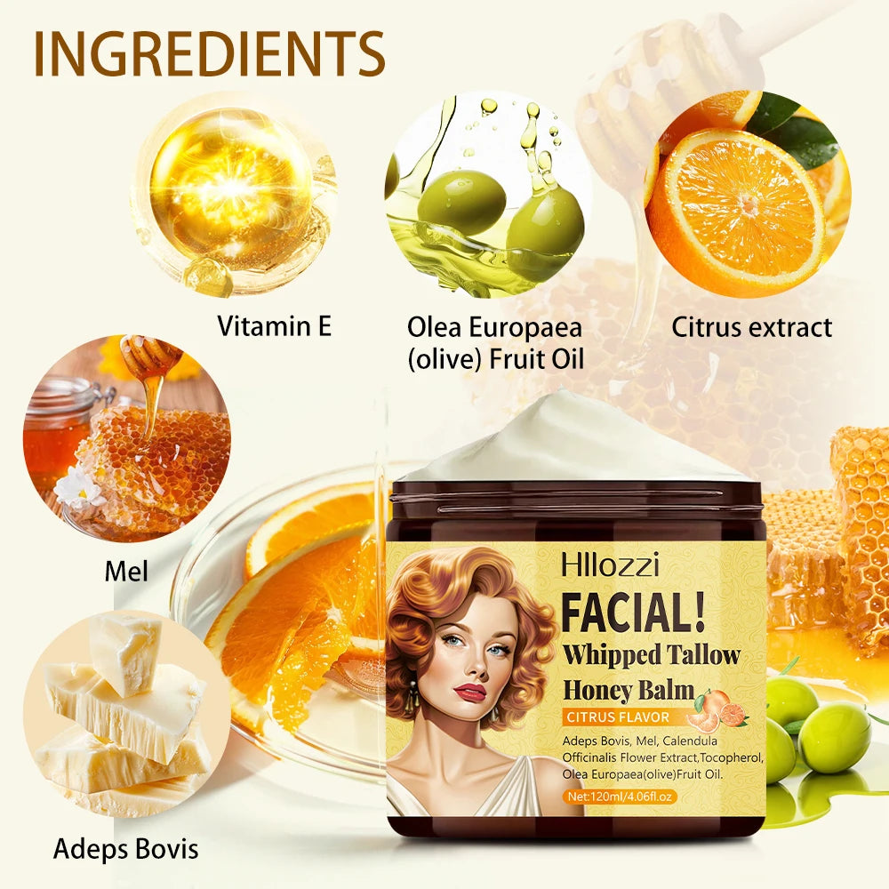 Whipped Tallow Cream, Moisturizing Face and Body Lotion, Skin Care, Lip Balm, Moisturizing, Oasis Select
