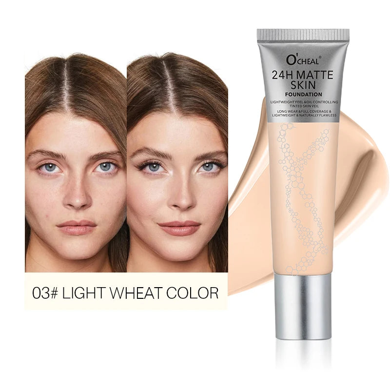 O'Cheal Matte Liquid Foundation – 6 Shades, Concealer & Contour